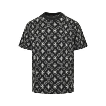 Presbyopia jacquard all over printed short sleeves