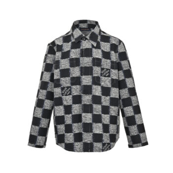 checkerboard shirt jacket