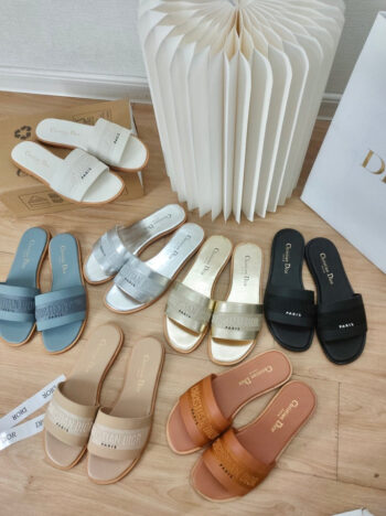 2024 spring and summer new women's shoes CD letter embroidery logo