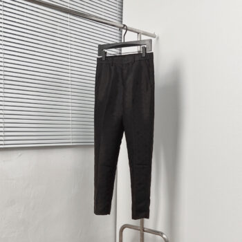 All-over Thistles jacquard textured trousers