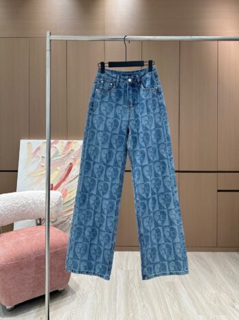 printed jeans