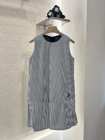 25SS Striped vest skirt