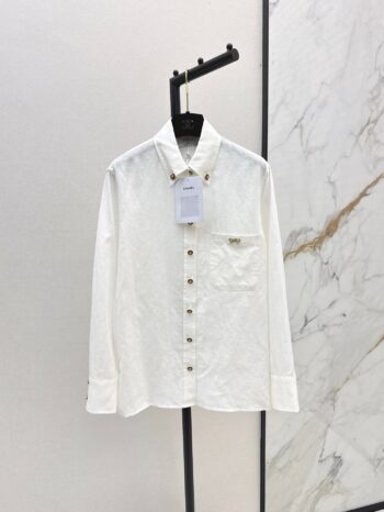 25SS  Customized hardware decoration linen shirt