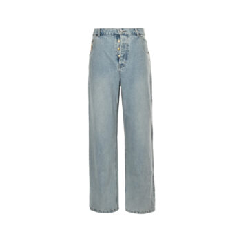 embroidered logo jeans