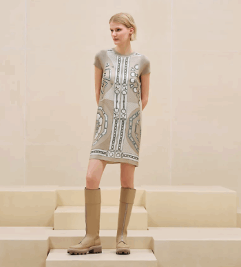Short sleeve twillaine dress