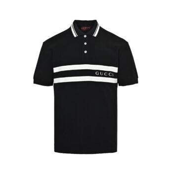 25ss Stripe Print Polo Short Sleeve