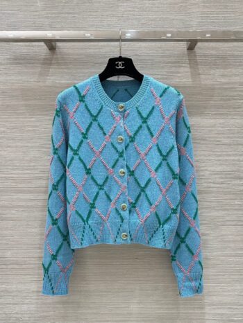 Royal blue knitted cardigan