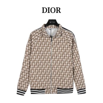 All-over jacquard side webbing jacket