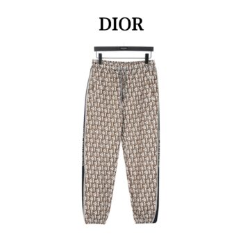 All-over jacquard side webbing trousers set