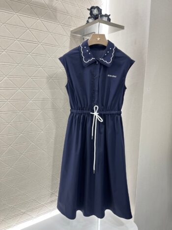 lace collar vest dress