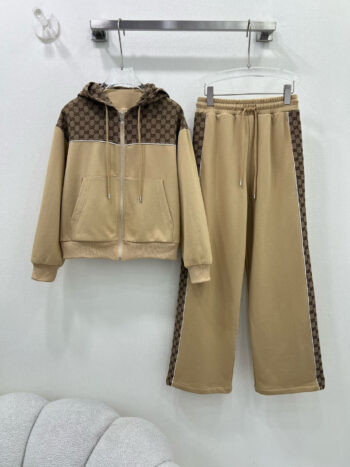 Preppy style athleisure suit