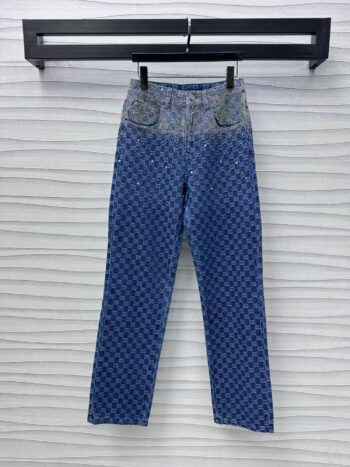2025 new hot diamond jacquard straight trousers