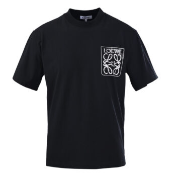 25ss Large logo pocket splash embroidery short-sleeved T-shirt