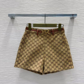 25ss classic double G presbyopia series high waist a line shorts