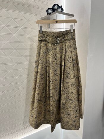 25SS New Arrival Printed Belt Dress