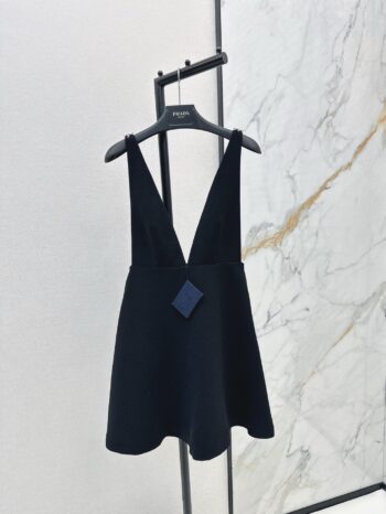25ss Deep V Diamond Flower Sling Dress