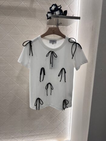 25 New blue double f jacquard slim short sleeve