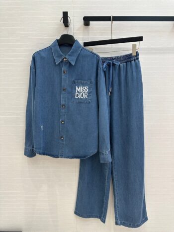 Early spring new arrival casual lazy style soft denim suit