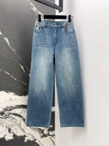 Vintage washed blue jeans