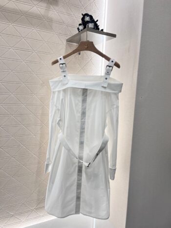 One shoulder halter dress