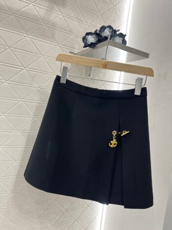 25ss chain a-line pleated skirt