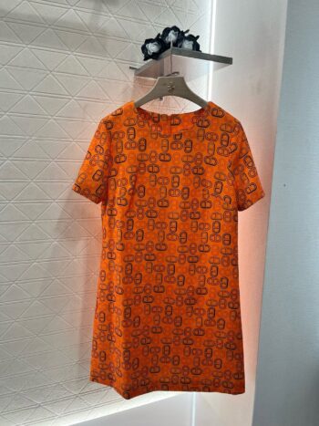 25SS new round neck short sleeve dress