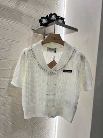 25SS New Product Lapel Knitted Short Sleeve