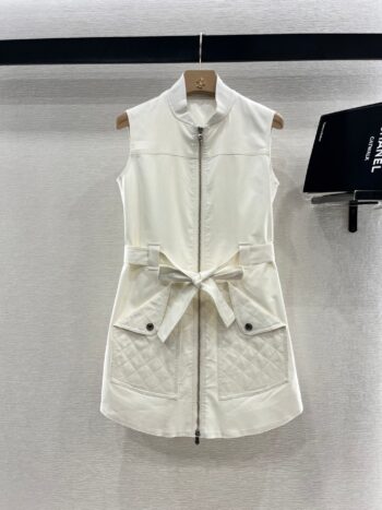 H 25 Zipper Belt Dress