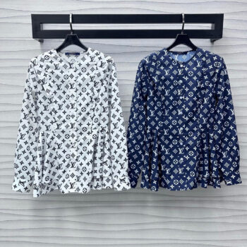 2025 New Arrivals Printed Waist Pleated Shirt