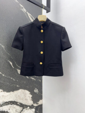 25 Spring and Summer New Stand Collar Short Jacket