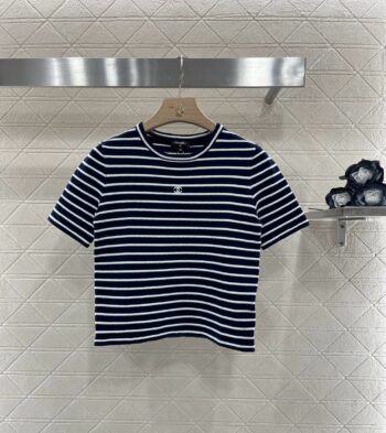 25SS New Striped Knit Short Sleeves