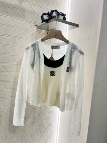 25SS New Arrival Suspenders with Knitted Long Sleeves