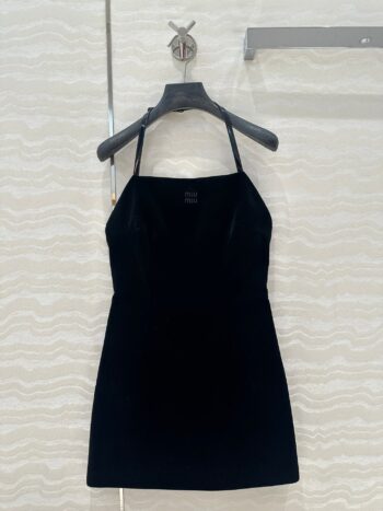 25SS Velvet layered Tian Cai temperament strapless backless skirt