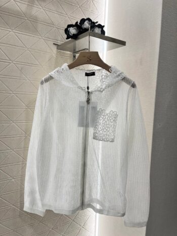 2025 New Arrival Hooded Water-soluble Zipper Jacket