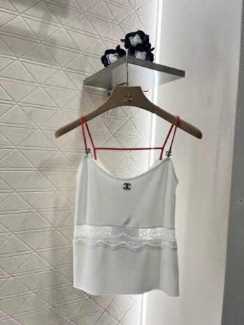 25SS Lace edge knitted suspender