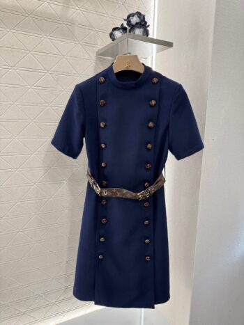 25SS Belt double breasted dress