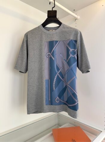 2025 Spring and Summer New Splicing Printed T-shirt