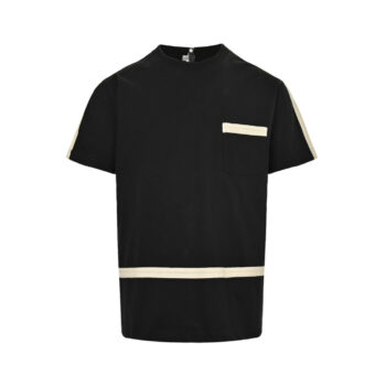 25SS Color block braided web short sleeves