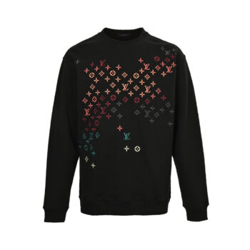 Colorful gradient print sweatshirt