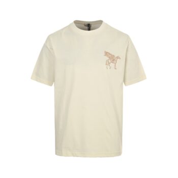 Pegasus Embroidered Round Neck Short Sleeve