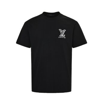 25ss Embroidered monogram logo short sleeves