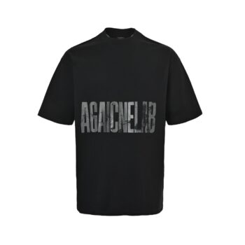 25ss Ruptured reverse letter print short sleeves