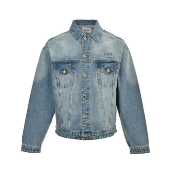 appliqu?? denim jacket