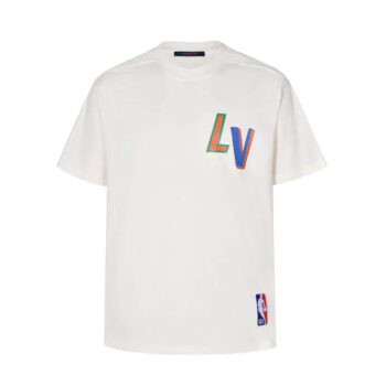 25ss Classic co-branded nba colorful pattern letters half-sleeved t-shirt short sleeves