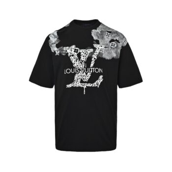 25ss Ink-dyed letter print short sleeves