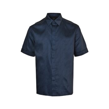 25ss full width FF jacquard dark pattern set short sleeved shirt