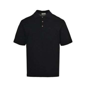 25ss Signature letter embroidery knitted Polo short sleeved shirt
