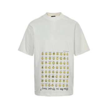 emoticon print short sleeves