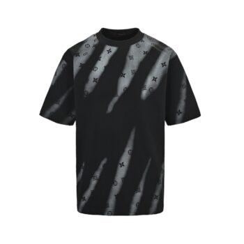 25ss Fully printed old flower splash ink rendering printed short sleeves