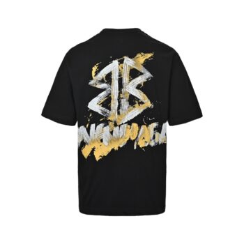 25ss Hand-painted double B print short sleeves